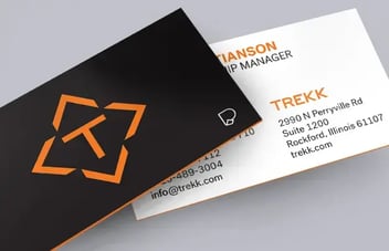 A Trekk business card