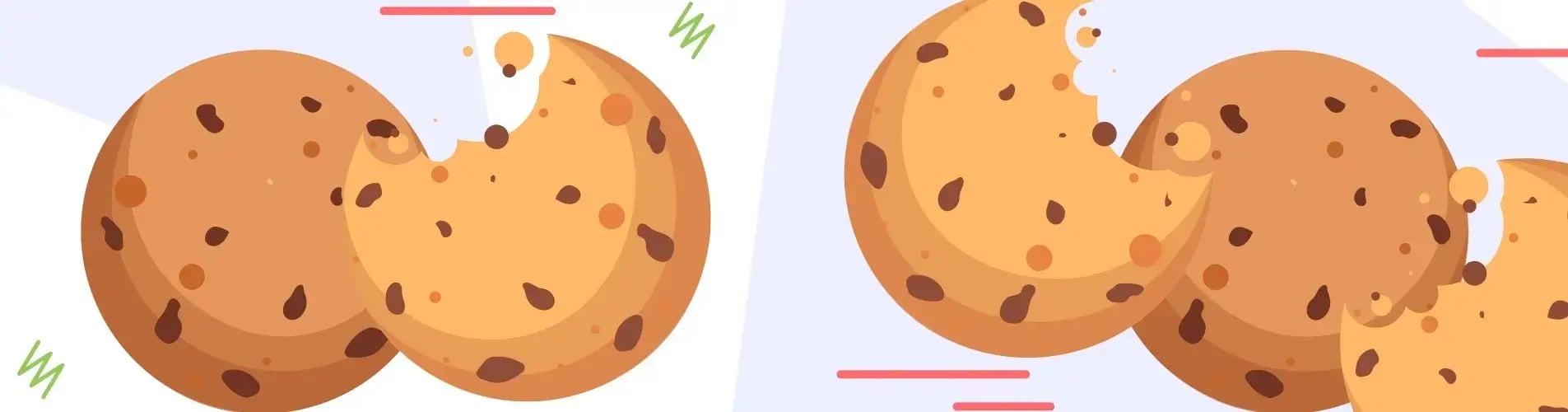 Cookies on a purple background