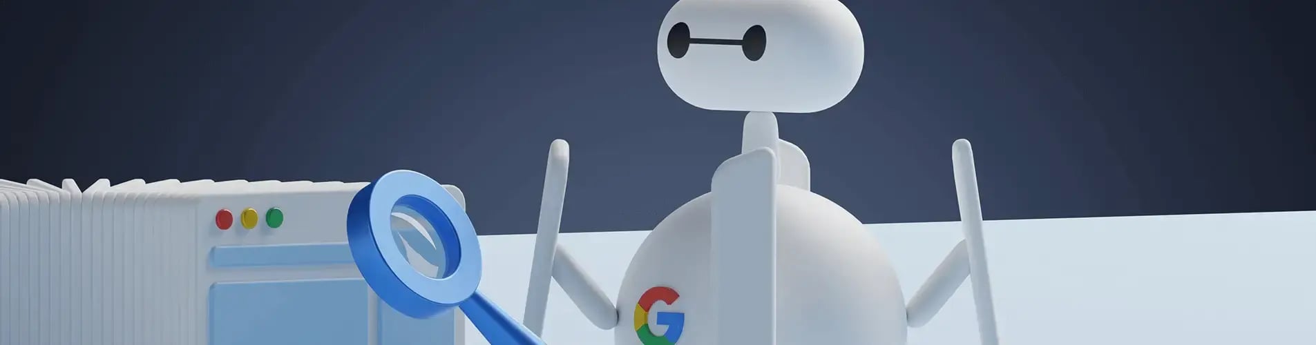 Artist rendering of a Google bot