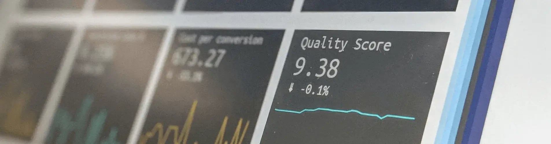 Digital marketing analytics dashboard