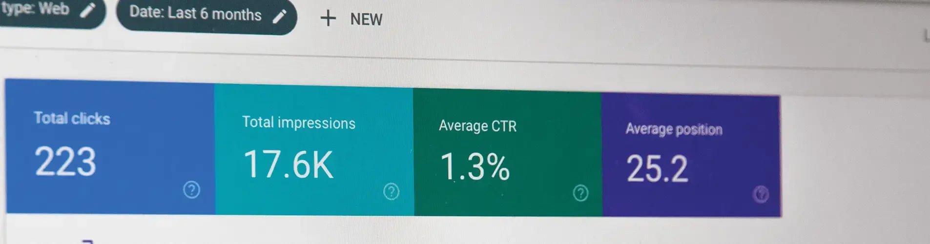 Screenshot of Google Search Console