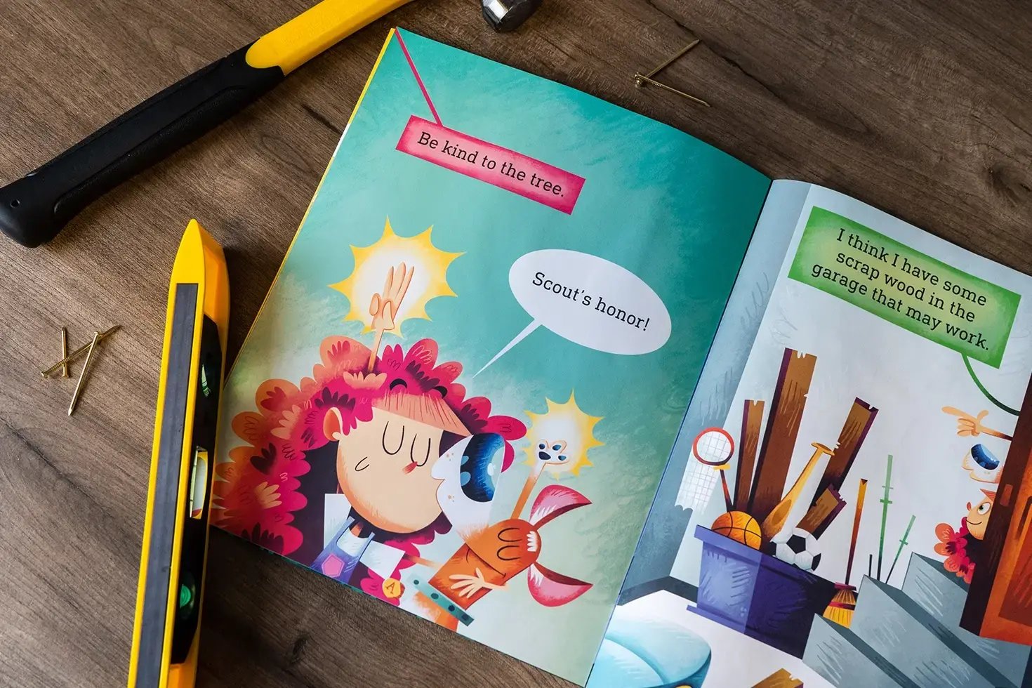 Apollo and the Treehouse Kids Book Spread