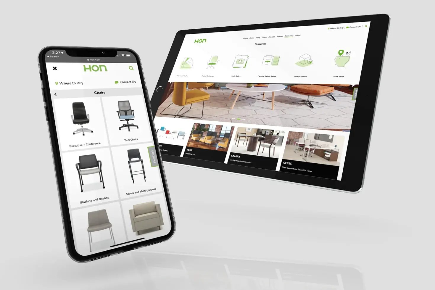 HON Responsive Website