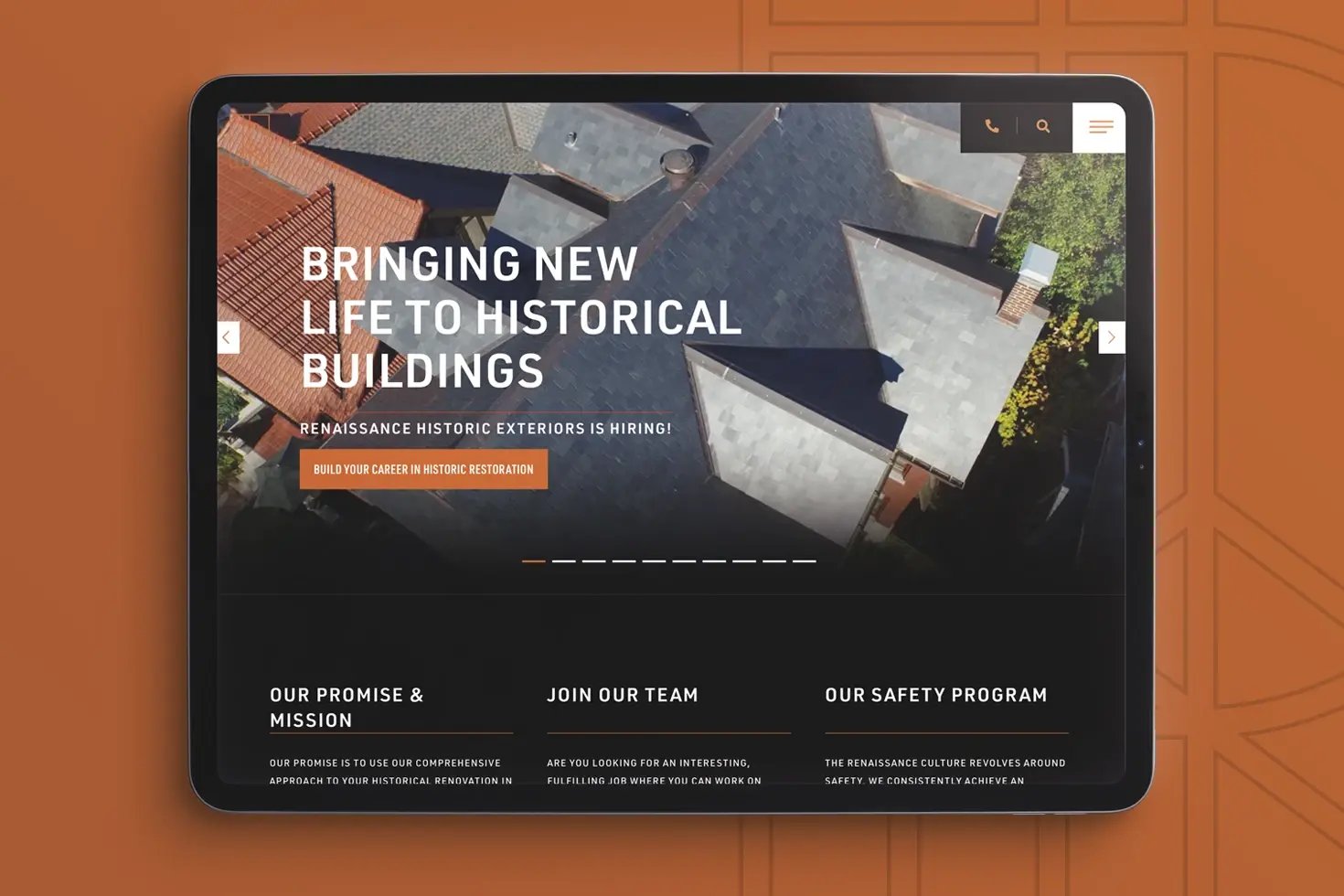 Renaissance Roofing Website