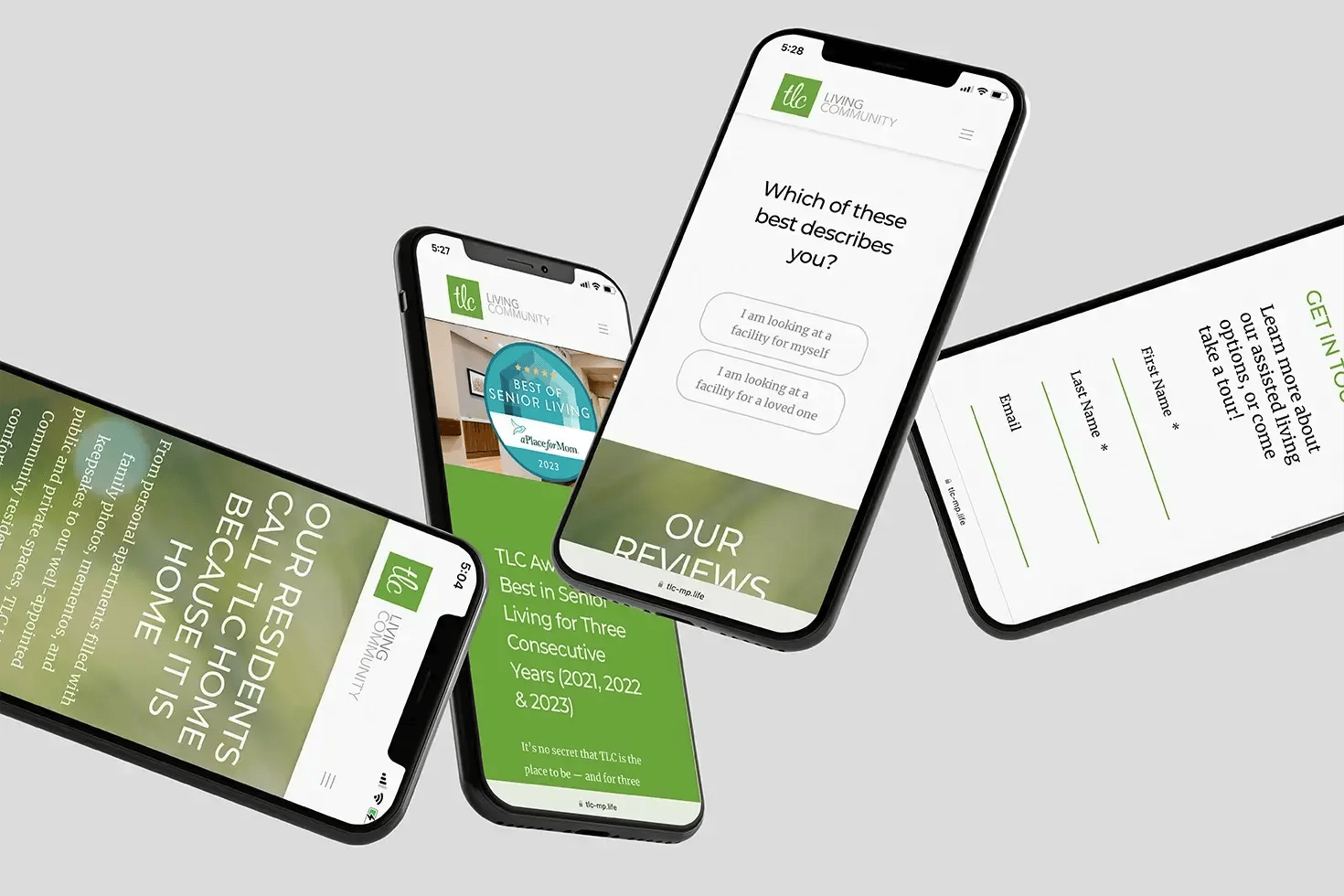 TLC website phone views