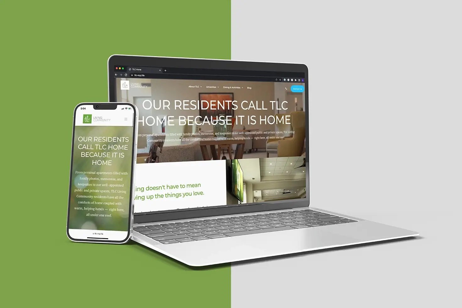 TLC Assisted Living Facility responsive website