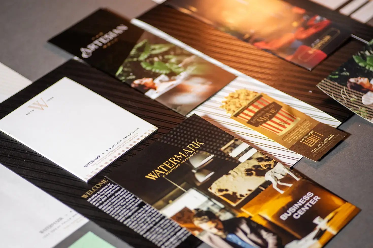 A flat lay of all the pieces in the Watermark Kit