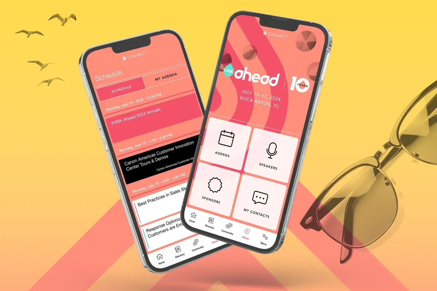 thINK Connect app on mobile phones