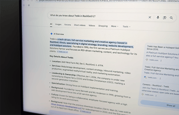 Image of computer screen with ChatGPT search results