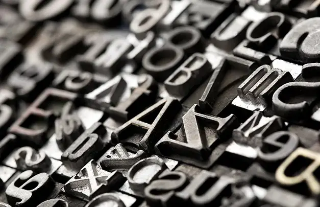 Letterpress type